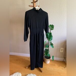 Vintage St.John Santana Knjt Elegant Black Women's Jumpsuit 4